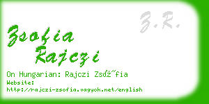 zsofia rajczi business card